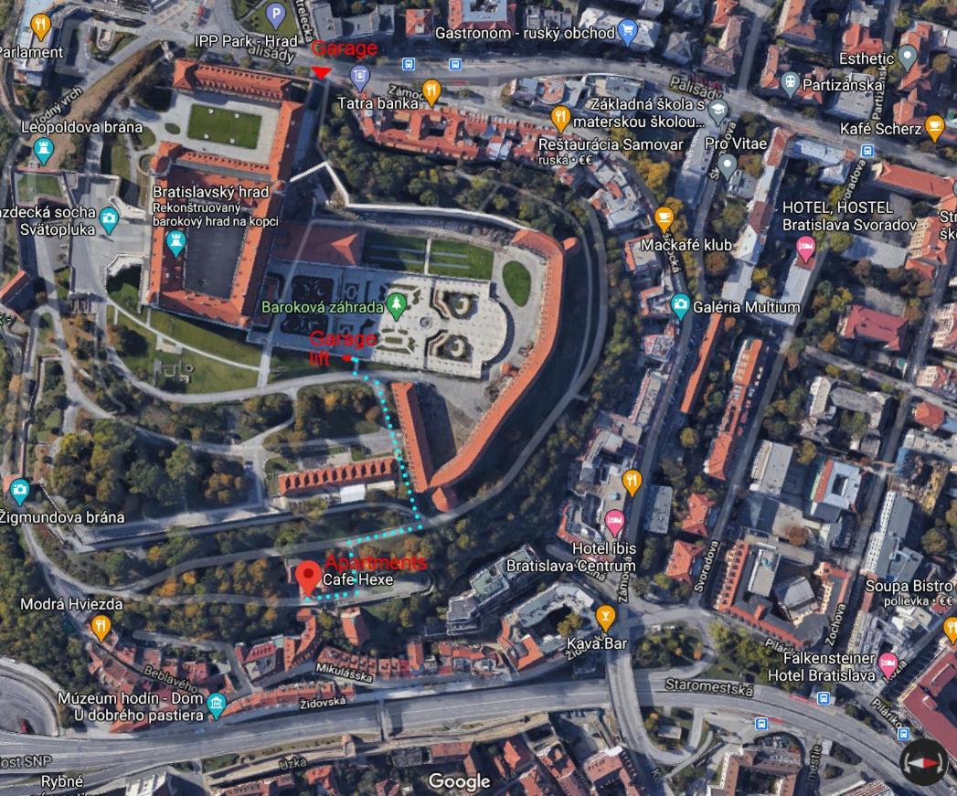 Apartments Cafe Hexe Братислава Экстерьер фото
